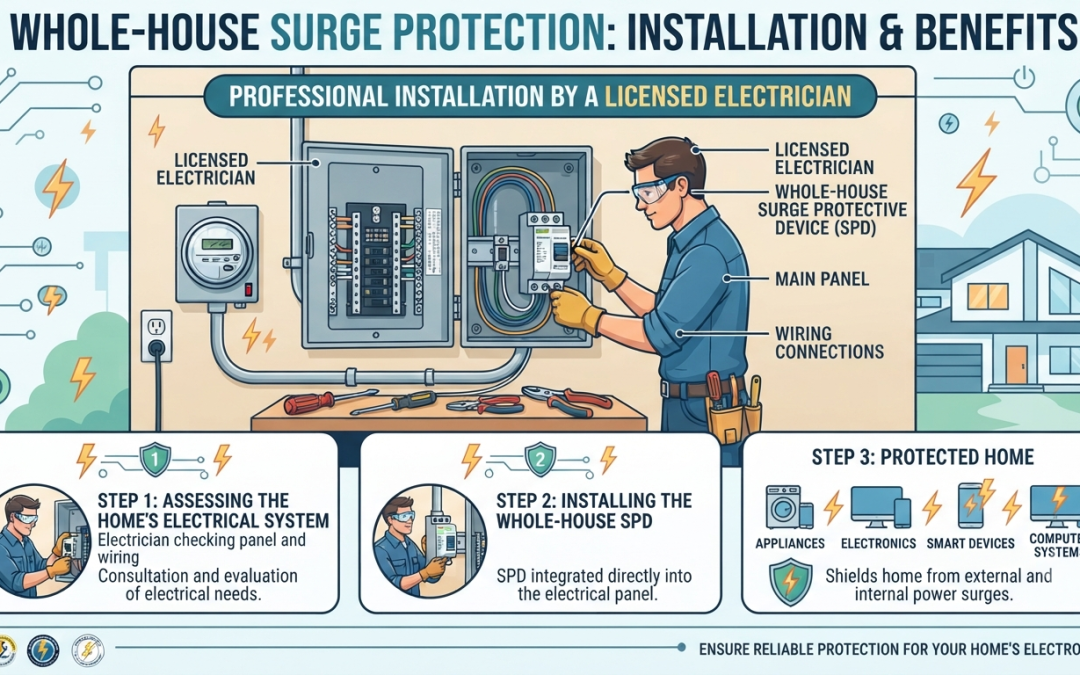 How Whole-House Surge Protection Protects Your Home and Electronics