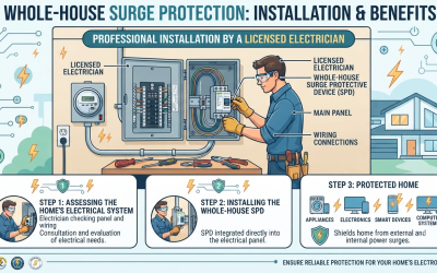 How Whole-House Surge Protection Protects Your Home and Electronics