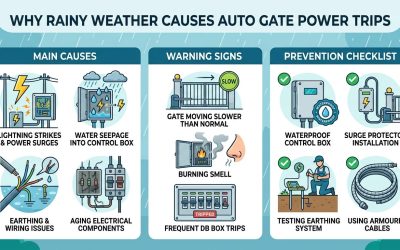 Why Auto Gate Breakers Trip During Rain and How to Prevent It